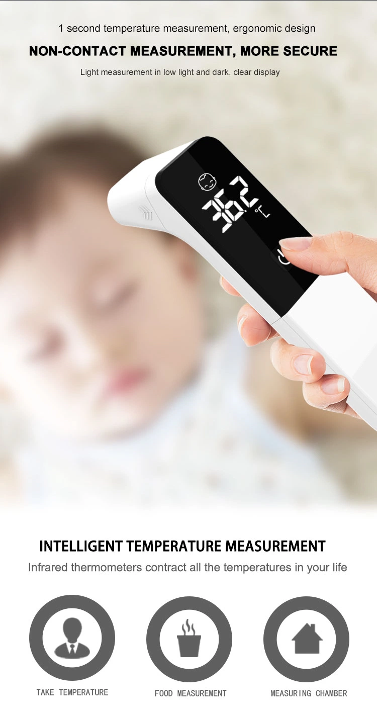 Digital Infrared Forehead Thermometer Manufacturers Temperature Gun More Accurate Medical Fever Body Non Contact Thermometer Adult Baby Thermometer Infrared