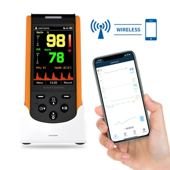 Lepu Oximeter für Erwachsene, Kinder und Neugeborene, wiederaufladbar, medizinisches Fingerpreis-Oxy-Messgerät, Bluetooth-Fingerspitzen-Handpulsoximeter