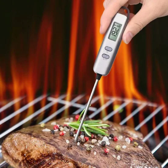 Amazon-Topseller, sofort ablesbares Grill-Fleischthermometer mit superlanger Sonde